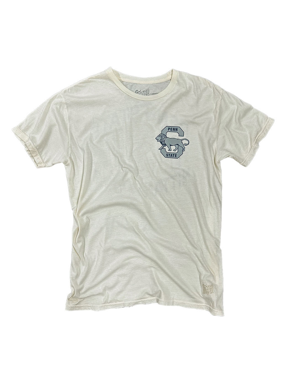 新品未使用! 1974 Penn State University2026 Penn State Retro Logo Front & Back Tee | Original Retro Brand